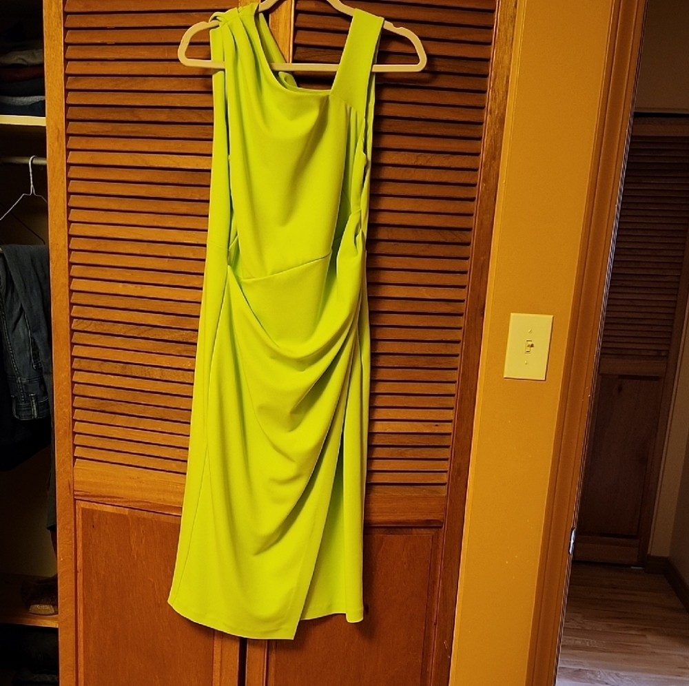 Joseph Ribkoff Lime Green Dress